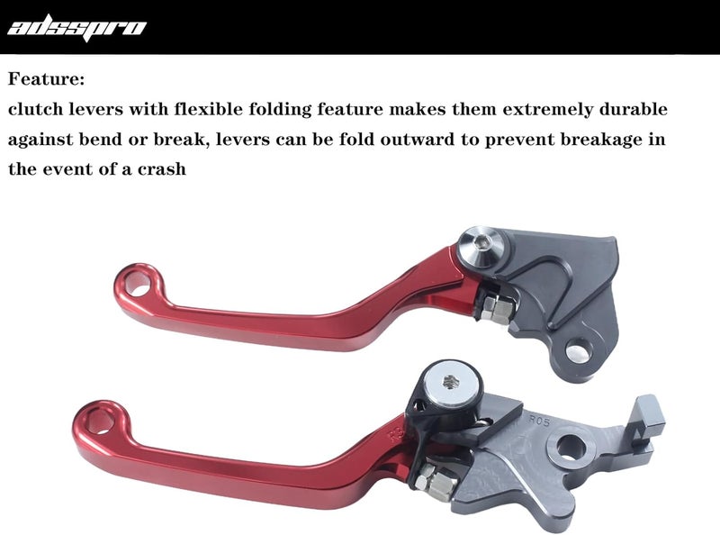 GWH Motorcycle CNC Aluminum Brake Clutch Lever Handle for SL230 97-04 XR230/MOTARD 05-12 Dirt Pit Bike - Image 5